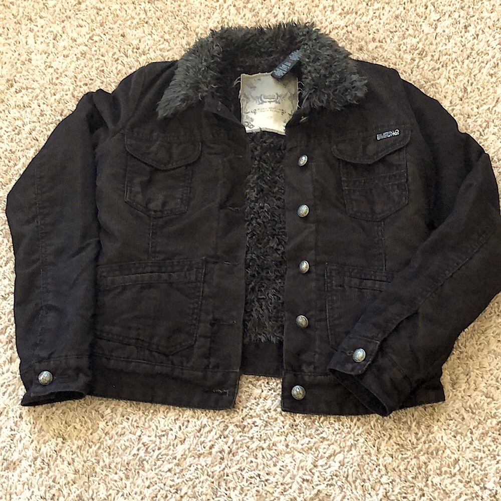 Buffalo David Bitton Black Faux Fur Lined Jacket